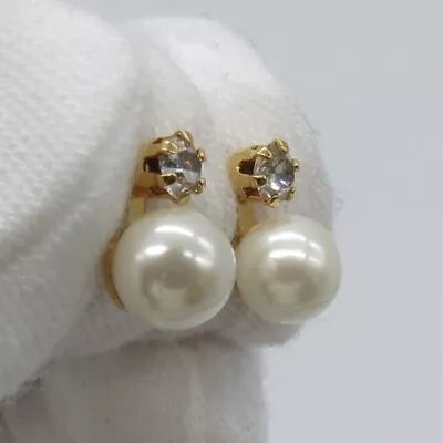 Marvella Vintage Faux Pearl Drop Earrings 0.4  Dainty Classic Women Earrings • $10.49