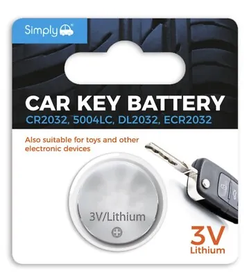Simply CR2032 CR2025 CR2016 Battery 3V Lithium Coin Cell Toys Car Keys Remote • £2.29