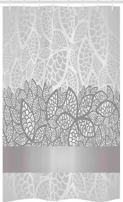 Grey Stall Shower Curtain Lace Inspired Floral • £17.99