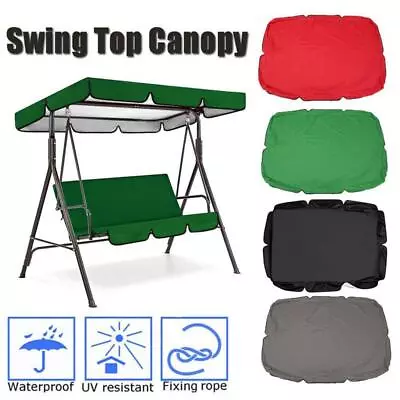 Replacement Canopy For Swing Seat 2/3 Seater Size Garden Park Hammock Top Cover • £11.94