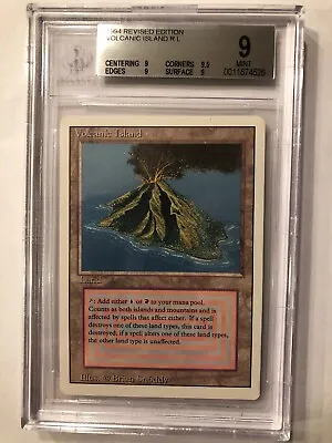 Volcanic Island Revised MTG BGS 9.5 Corners 9/9/9.5/9 Graded 9 MINT (RG)4RCards • $9995