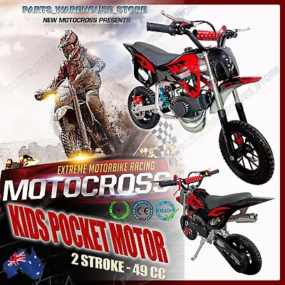 49cc Mini Motor Dirt Bike Kids Pocket Motorcycle Monkey 2 Stroke Atv Toys • $385.99