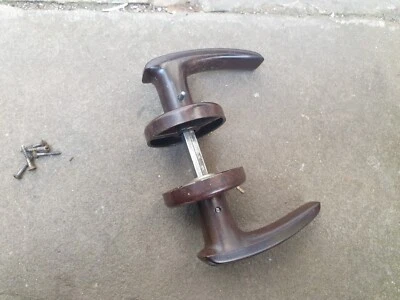 £24 • Buy One Pair Of Old/vintage Bakelite Everite Lever Door Handles With Spring & Screws