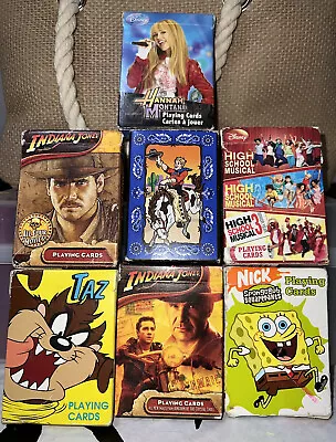 Playing Card Set (taz Indiana Jones Hannah M High School Musical Sponge Bob) • $44.99