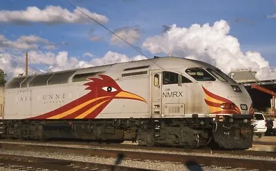 NMRX New Mexico Rail Runner Railroad Train Locomotive SANTA FE NM Photo Slide • $4.99