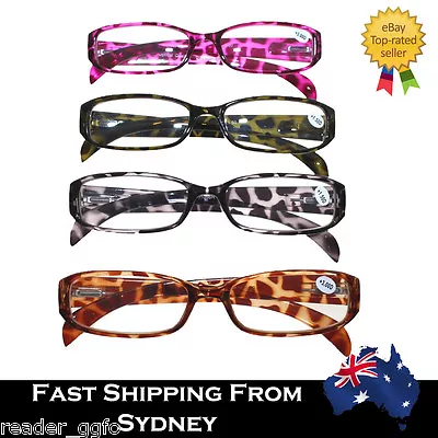 Spring Hinge Reading Glasses Brown Grey Purple Green 1.0-3.5 Zebra Animal Print • $12.95