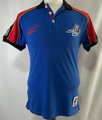 STEFAN BRADL LCR Honda Official Merchandise Blue MOTO GP Polo Shirt Size S GC • £19.99