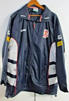 Sydney Roosters Samsung City Ford Spray / Rain Jacket Concealed Hood - Size XL • $44.95