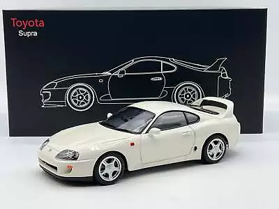 Toyota Supra A80 White With Scissor Lift LCD 1/18 • $185.26