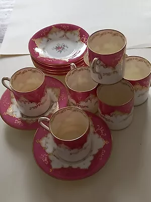 Very Rare And Collectable Coalport Antique China Set Of 7 Demitasse Cups And... • £150