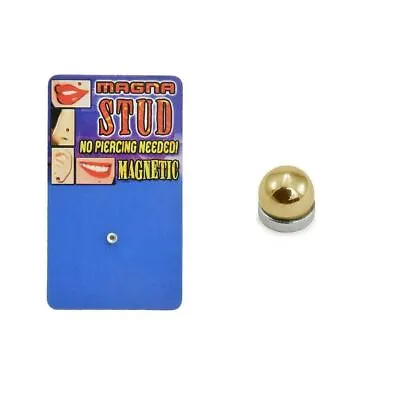 Fake Magnetic Nose Ring Lip Monroe Stud Ear Cartilage 4mm Gold Plated Ball • $8.99