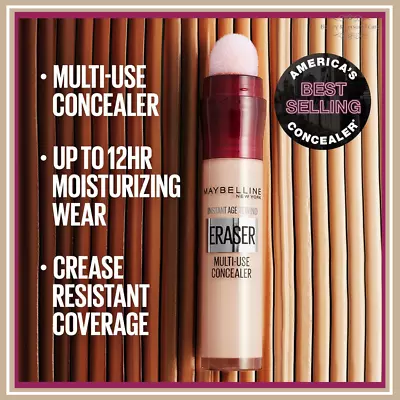 Maybelline Instant Age Rewind Eraser Dark Circles Treatment Multi-Use Concealer • $15.52