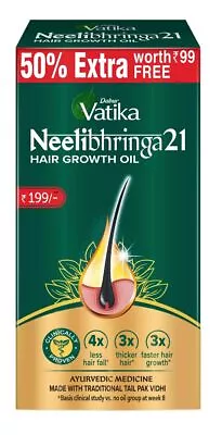 Dabur Vatika Ayureveda Neelibhringa I 21 Hair Growth Oil | 75 ML I Free Ship • $12.86