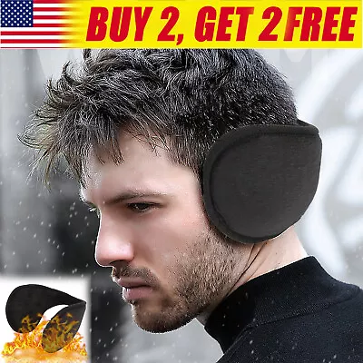 Ear Muffs Winter Ear Warmers Fleece Earwarmer Behind The Head Band Mens Womens • $5.59