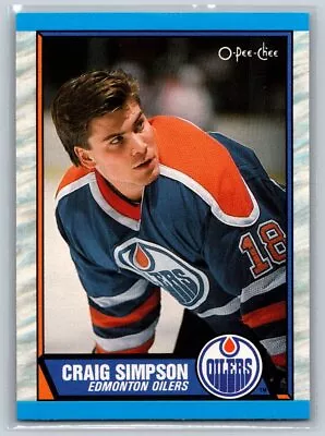 1989-90 O-Pee-Chee #99 Craig Simpson Edmonton Oilers Hockey Card • $1.99