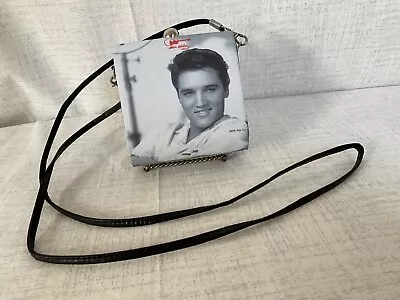 Elvis Presley Ashley M Purse Crossbody Kisslock Fabric & Metal • $18.99