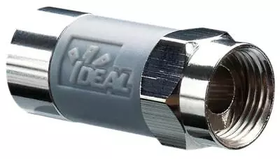 Tool Less F Type Coax Compression Connector RG6 Pack Of 10 - 85-068 • £16.59