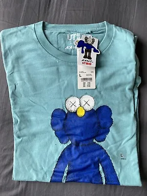 UNIQLO Kaws T-SHIRT  Teal Blue BFF Rare- Size L • £55