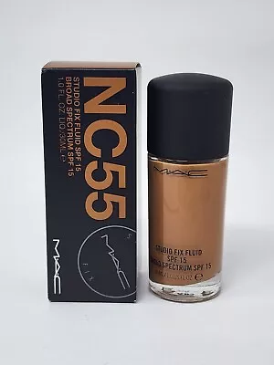 New MAC Cosmetics Studio Fix Fluid SPF 15 Foundation NC55 • $25.99