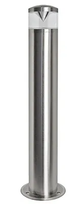 Modern Stainless Steel Garden Bollard Post GU10 Outdoor Pathway Light ZLC075 • £25.99