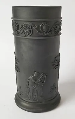 Wedgwood Jasperware Black Basalt Vase - 5 Inches • $177.71