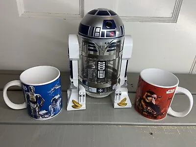 Star Wars R2-D2 French Press Coffee Pot Think Geek Cup Mug Boba Fett • $42.99