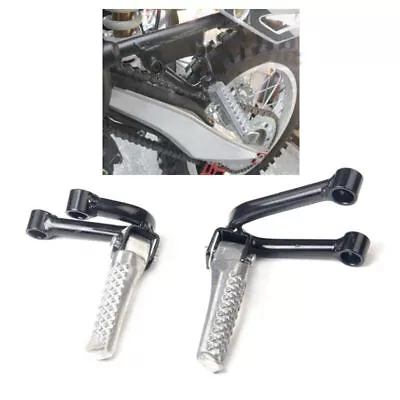 2x Motorcycle Cross-country Rear Passenger Foot Peg Pedal Bracket Side Stand New • $24.95