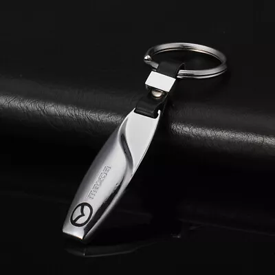 Mazda Metal And Leather Car Key Ring Key Chain • $12.95