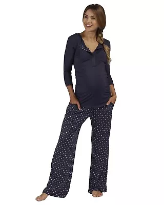 Blue Maternity Pyjamas Size 12-14 • £15