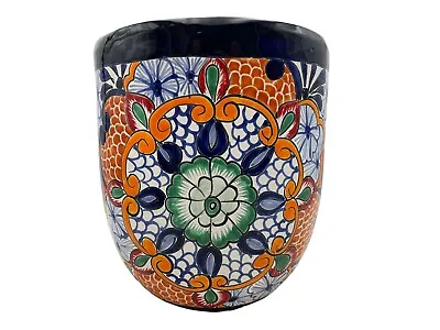Talavera Planter Pot Mexican Pottery Folk Art Home Decor Multicolor Handmade 12  • $129