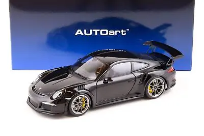 1:18 AUTOart Porsche 911 (991) GT3 Rs Gloss Black/Grey Wheel 78164 • $411.40