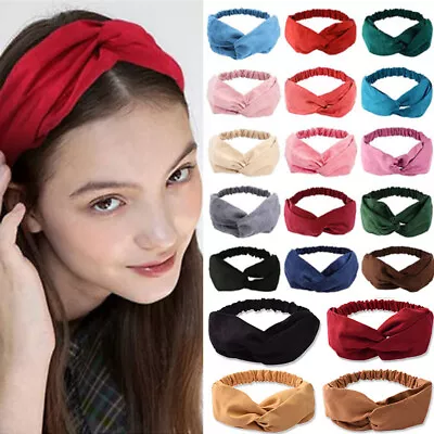 Ladies Headband Boho Floral Alice Band Fashion Twist Knot Headband Soft Hairband • $5.67