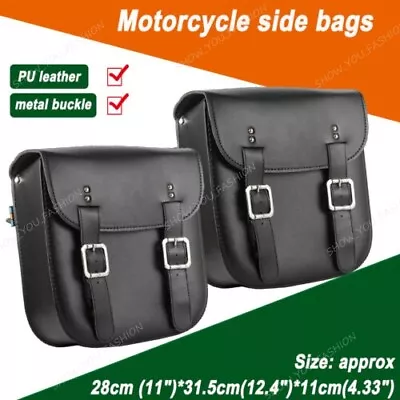 Motorcycle PU Side Saddle Bag For Suzuki Boulevard M109R M50 M90 C109R C50 C90 • $61.52