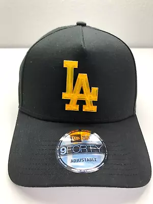 LA Los Angeles Dodgers Crystals Gold New Era Baseball Cap Black Mens Snapback • $29.99