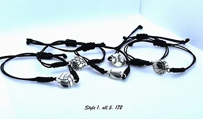 Handmade Braided Baseball Football Basketball Volleyball Soccer Sports Bracelets • $7.45