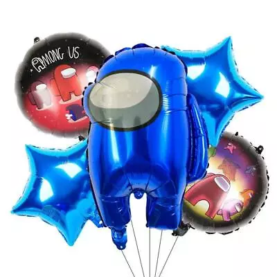 5PCS AMONG US BALLOON HELIUM Foil Balloon GAME PARTY DECORATION • $11.95