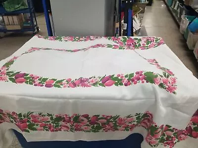 Vintage Print Tablecloth • $15