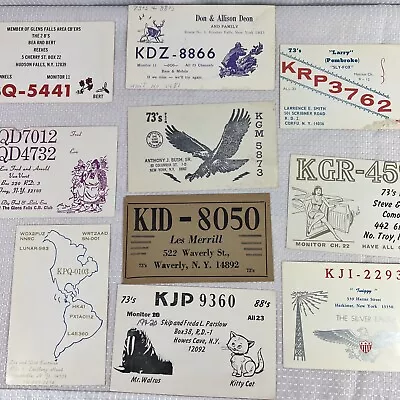 Vintage QSL Radio Cards Lot Amateur Radio QSL Cards Lot New York QSL Radio Cards • $19.99