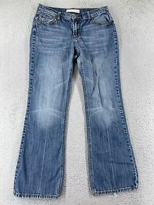 Z Cavaricci Pants Womens 10 Blue Denim Jeans 100% Cotton Flared Low Rise Pockets • $18.69
