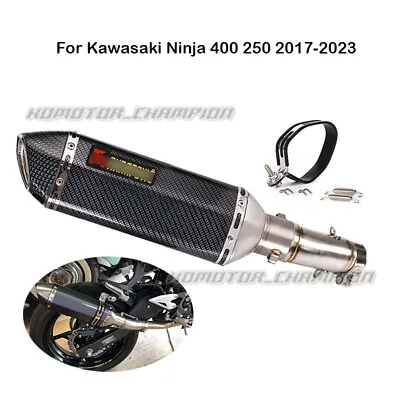 Modified For Kawasaki Ninja 400 Z400 2017-2023 Exhaust Muffler DB Killer Pipe 2  • $121