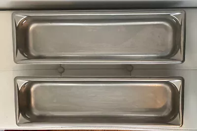 VOLLRATH Super Pan II Stainless Steel Steam Table Pan (3  Deep) Lot Of 2 • $59.99