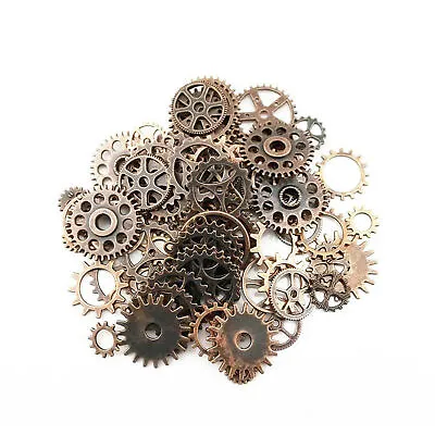 20pcs Bronze Watch Parts Steampunk Cyberpunnk Cogs Gears DIY Jewelry Crafts D • $3.89