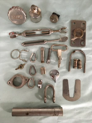 $14.99 • Buy Bulk Lot Stainless Steel Marine Boat Yacht Fittings For Spares Or Repair