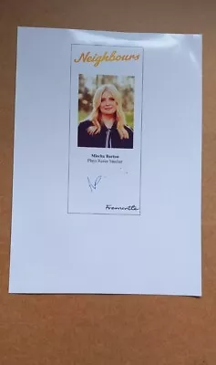 Neighbours Mischa Barton Fan Made Cast Card Printed Signature • £4.99