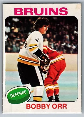 1975-76 Topps - #100 Bobby Orr - HOF EX *TEXCARDS* • $16.50