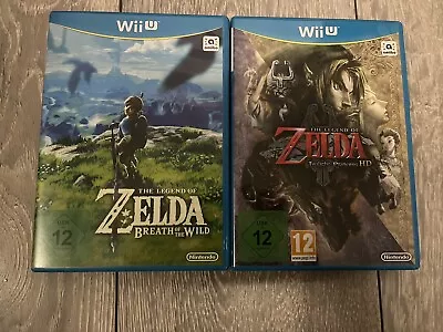 Zelda Wii U Games X 2 Twilight Princess & Breath Of The Wild • £32