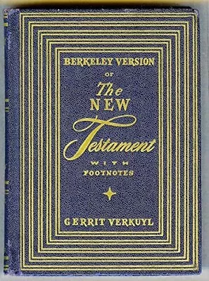 Berkely Version Of The New Testament With Footnotes 1945 Zondervan Press • $4.99