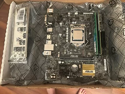 Asus  H110M-A/M.2 Intel LGA 1151 DDR4 SDRAM Desktop Motherboard Cpu Ram Combo • $59.99