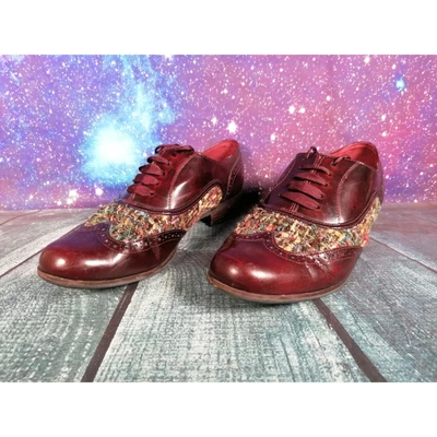 £29.99 • Buy Clarks Narrative Leather Shoes Hamble Oak Burgundy Oxblood Size UK 7D Wide Fit