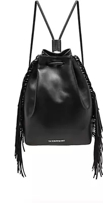 Victoria's Secret Fashion Show Fringe Backpack Black • $18.50